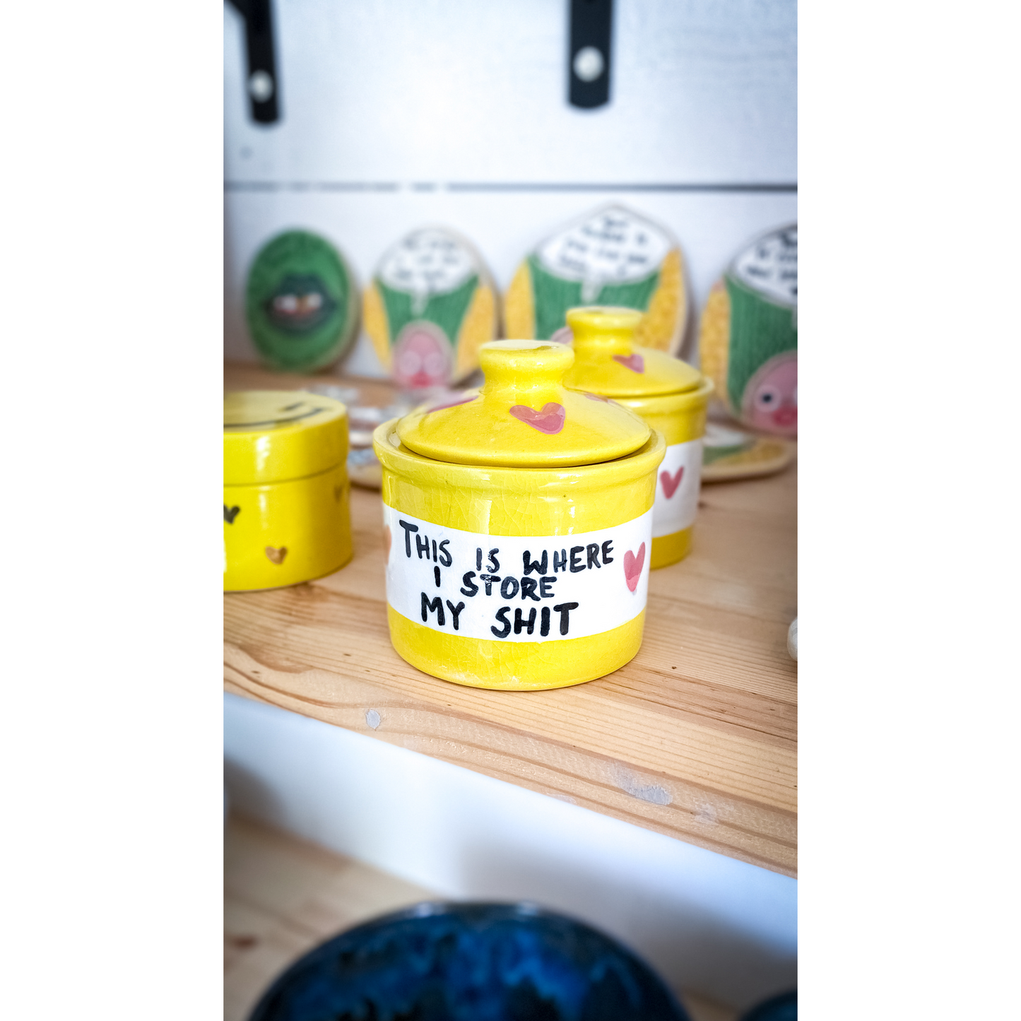 Jar with Lid - “This is where I store my shit”