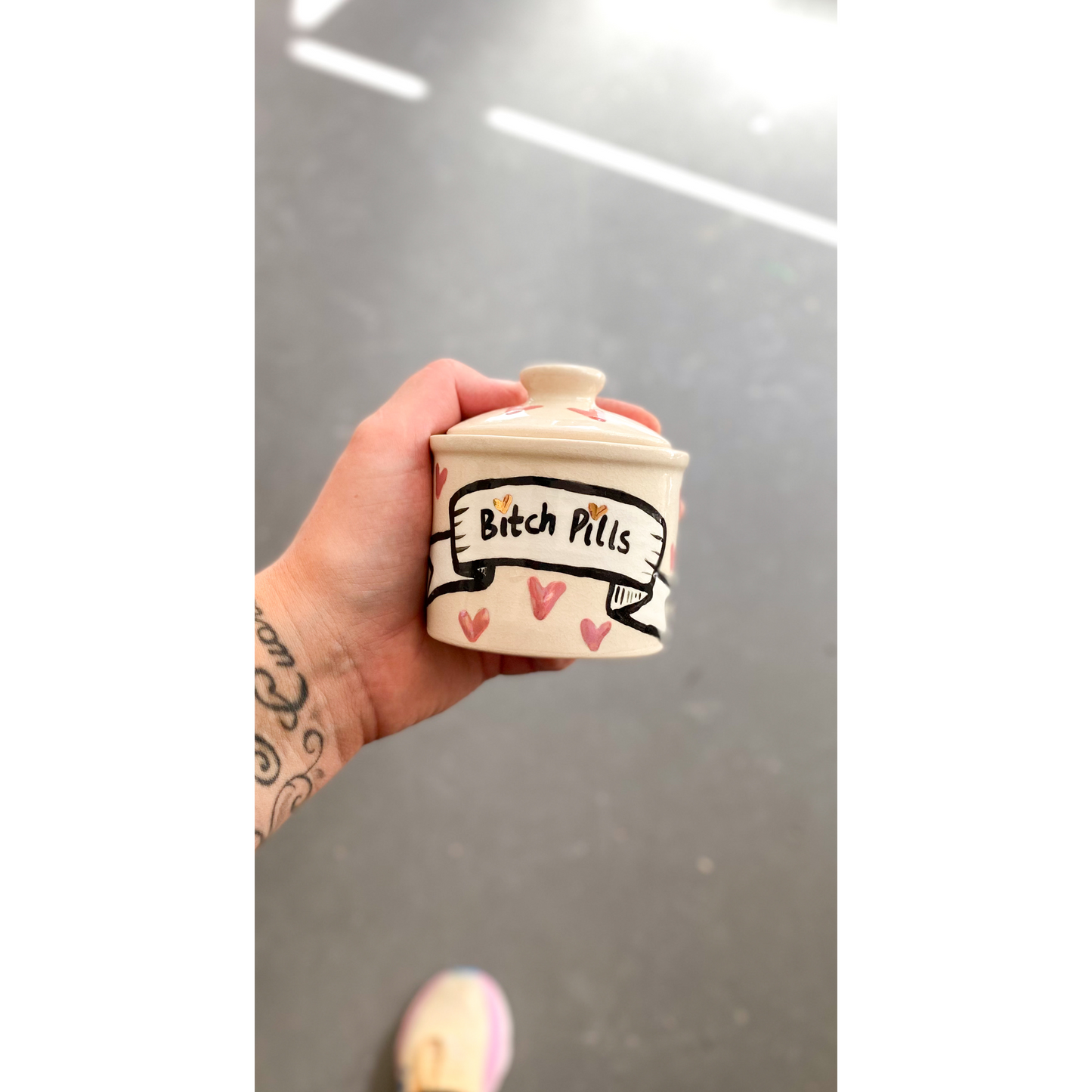 Jar with Lid - ”Bitch Pills”