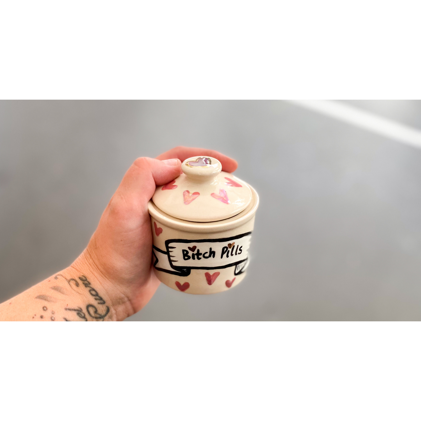 Jar with Lid - ”Bitch Pills”